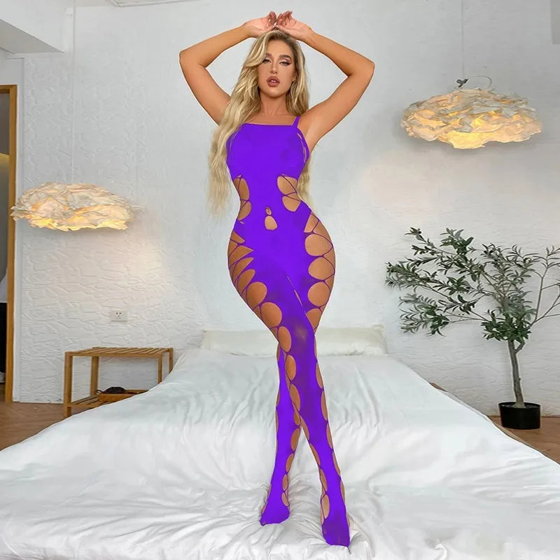 Hollow Body Stocking Bodysuit