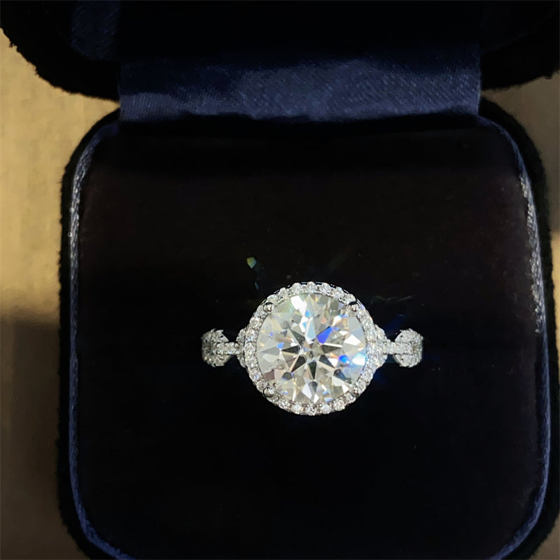 Moissanite 3 Carat 925 Sterling Silver Ring