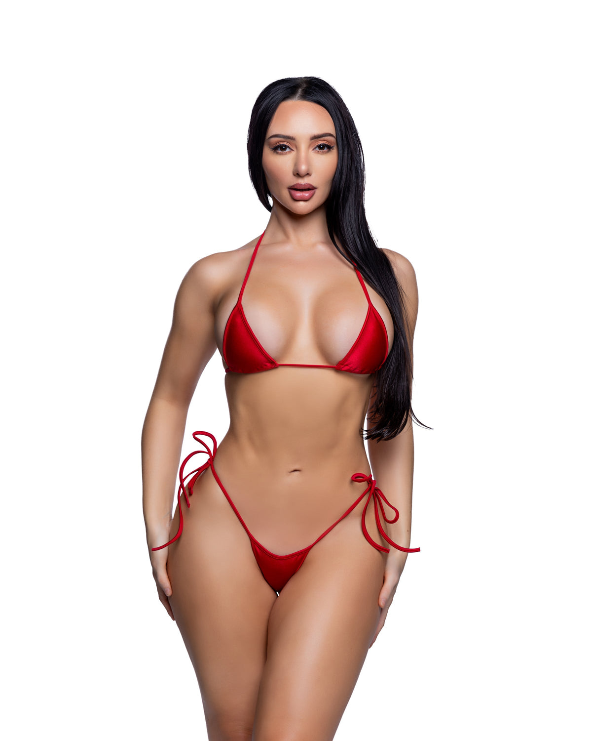 Tie-Side Bikini Set Sexy String Rave Swimwear