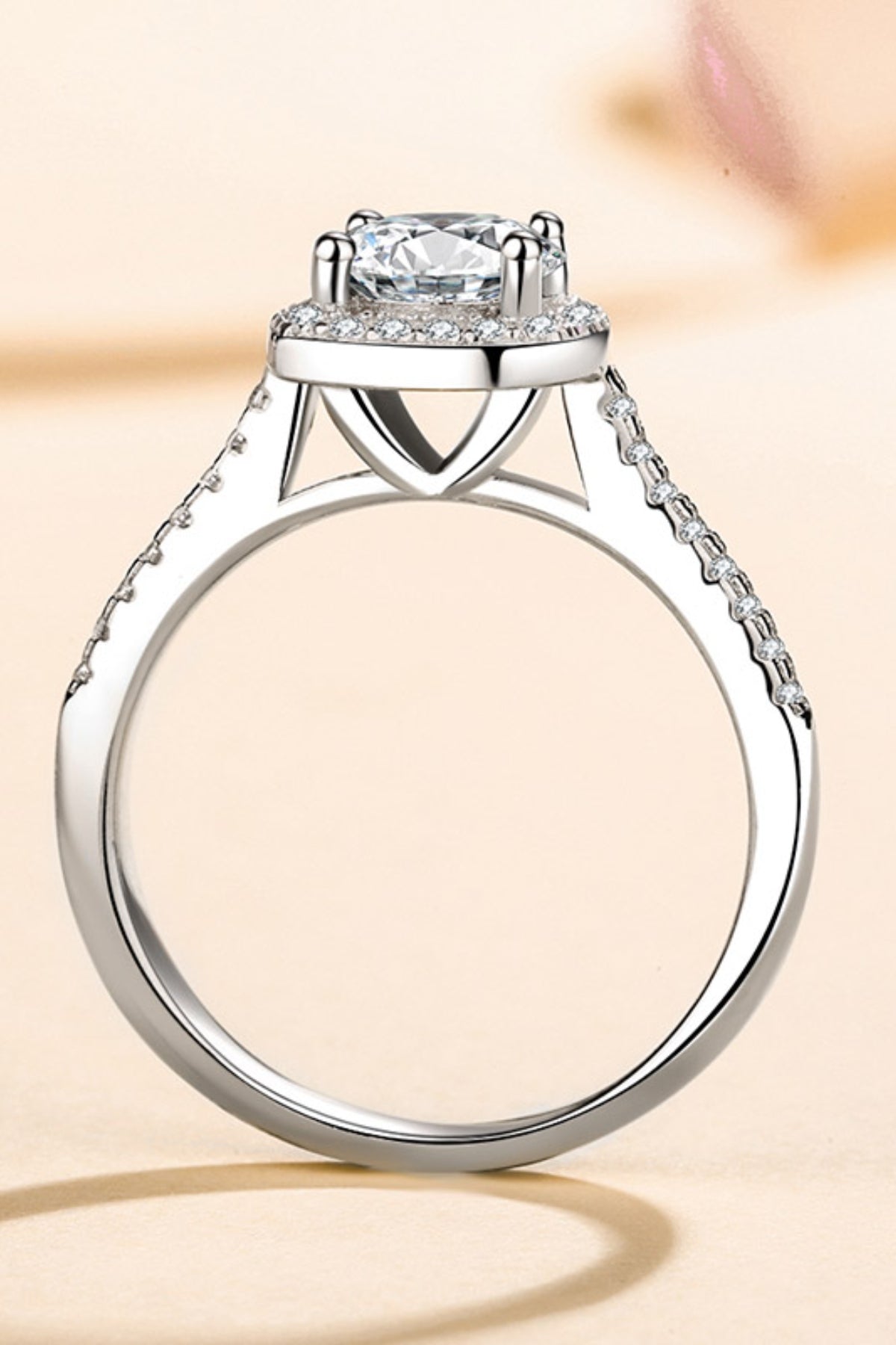 Moissanite 1 Carat 925 Sterling Silver Ring