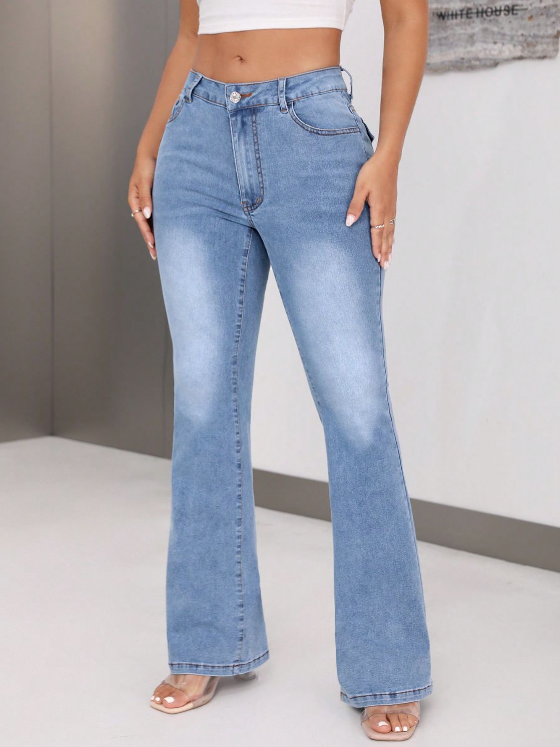 Bootcut Jeans with Pockets