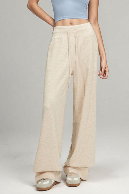 Basic Bae Drawstring Wide Leg Pants with Pockets