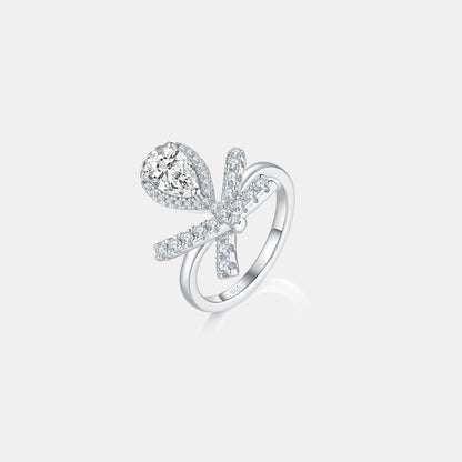 Moissanite 1 Carat Zircon 925 Sterling Silver Ring