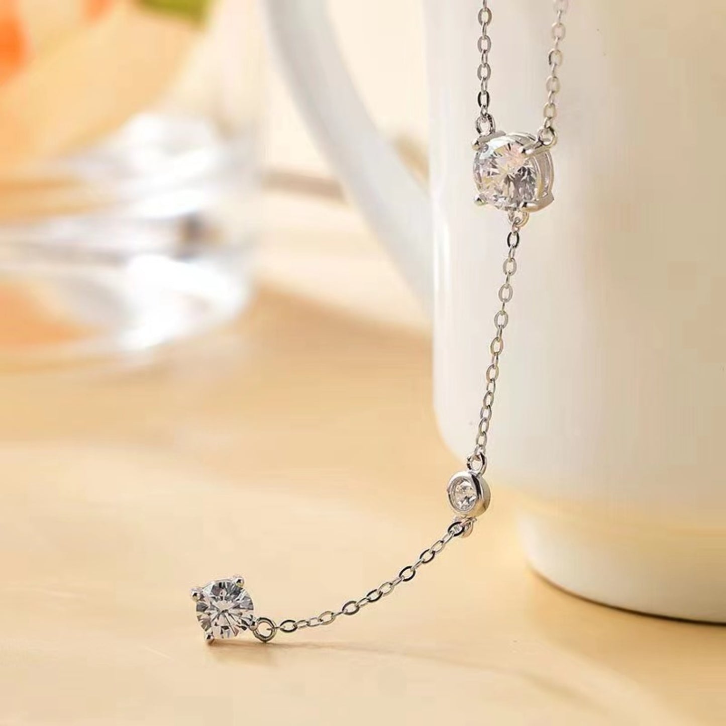 Moissanite 1.5 Carat 925 Sterling Silver Necklace