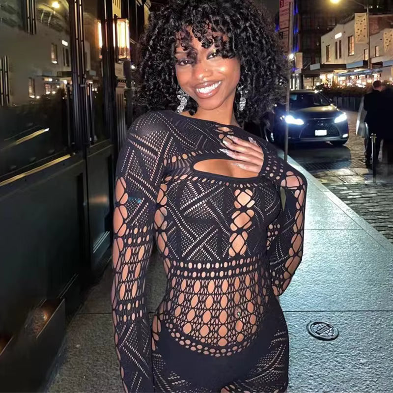 Fishnet Romper