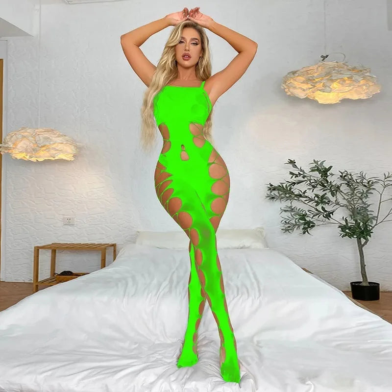Hollow Body Stocking Bodysuit