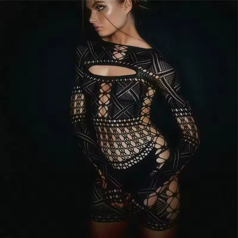 Fishnet Romper