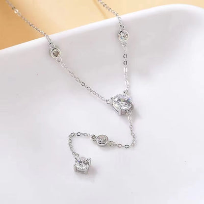 Moissanite 1.5 Carat 925 Sterling Silver Necklace