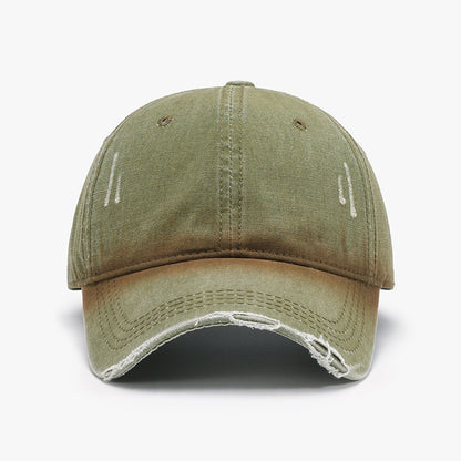 Distressed Washed Adjustable Baseball Cap