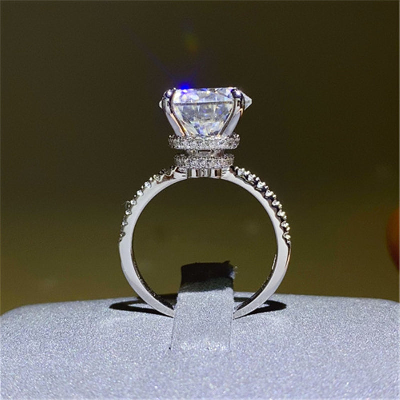 Moissanite 5 Carat 925 Sterling Silver Ring