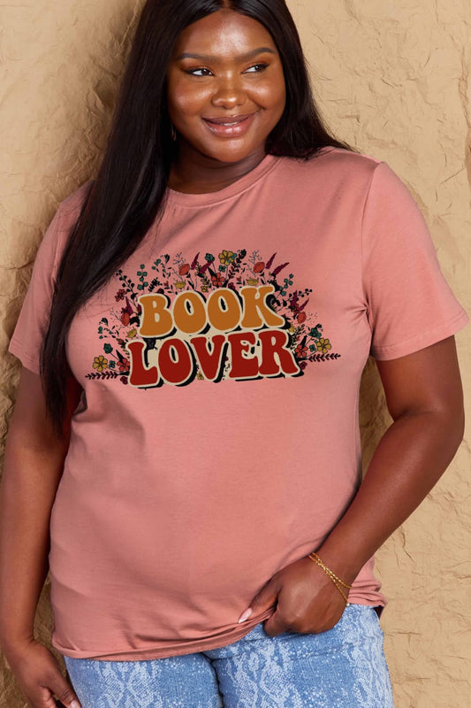 Simply Love Full Size Book Lover Graphic Cotton Tee