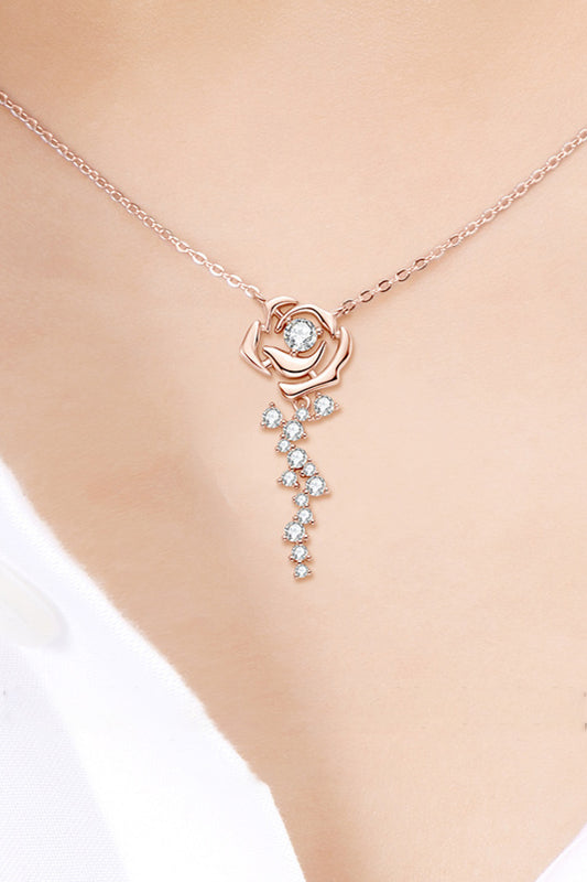 Pendant Necklace 18K Rose Gold-Plated 925 Sterling Silver